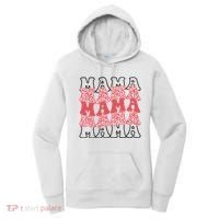 Mama Retro Groovy Cheetah Gift Women's Hoodie thumb 0