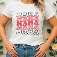 Mama Retro Groovy Cheetah Gift Women's T-Shirt thumb 2