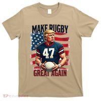 Make Rugby Great Again Funny Rugby Fans Vintage Trump T-Shirt thumb 0