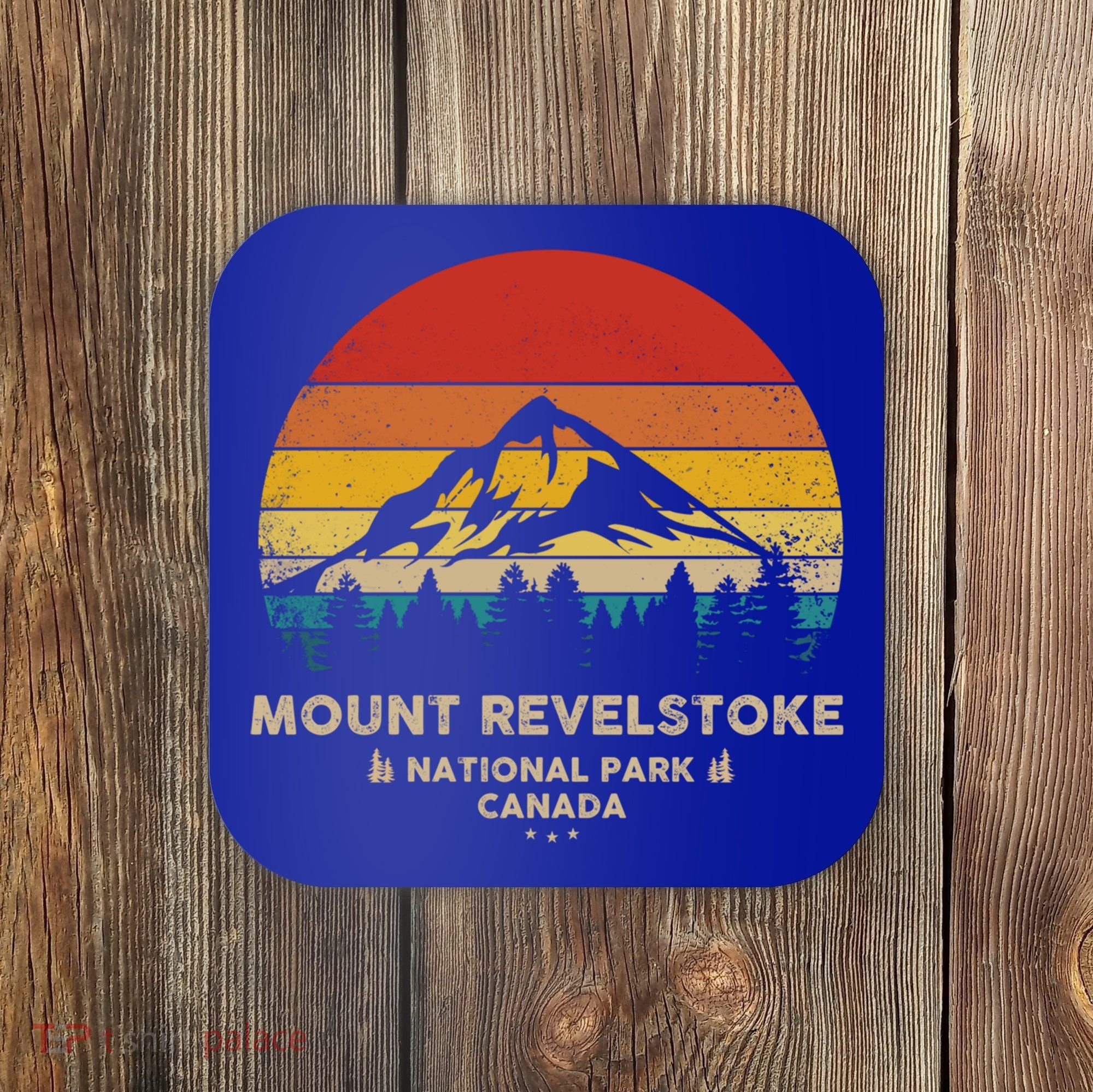 Mount Revelstoke Gift Canadian National Park Retro Souvenir Funny Gift Coaster
