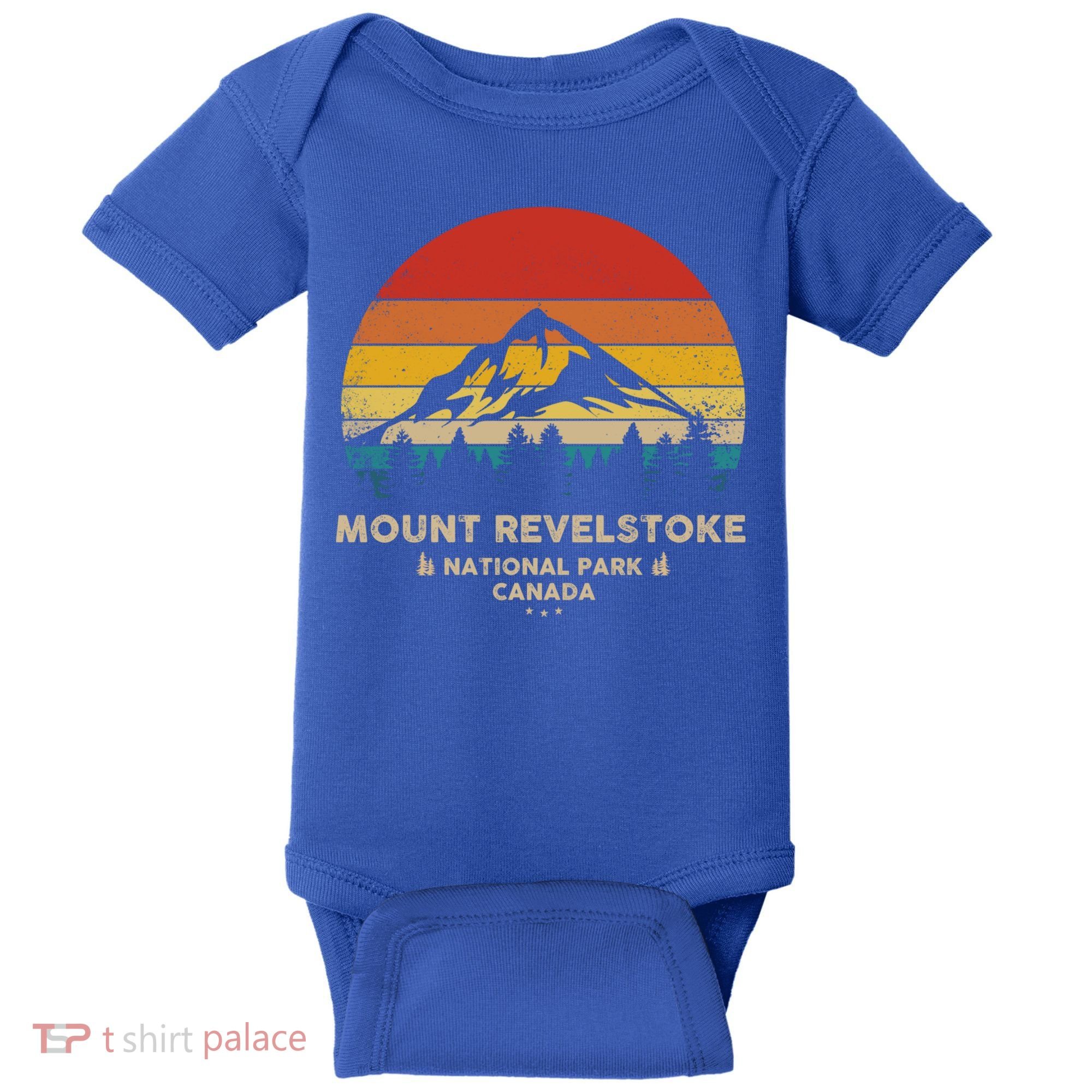 Mount Revelstoke Gift Canadian National Park Retro Souvenir Funny Gift Baby Bodysuit
