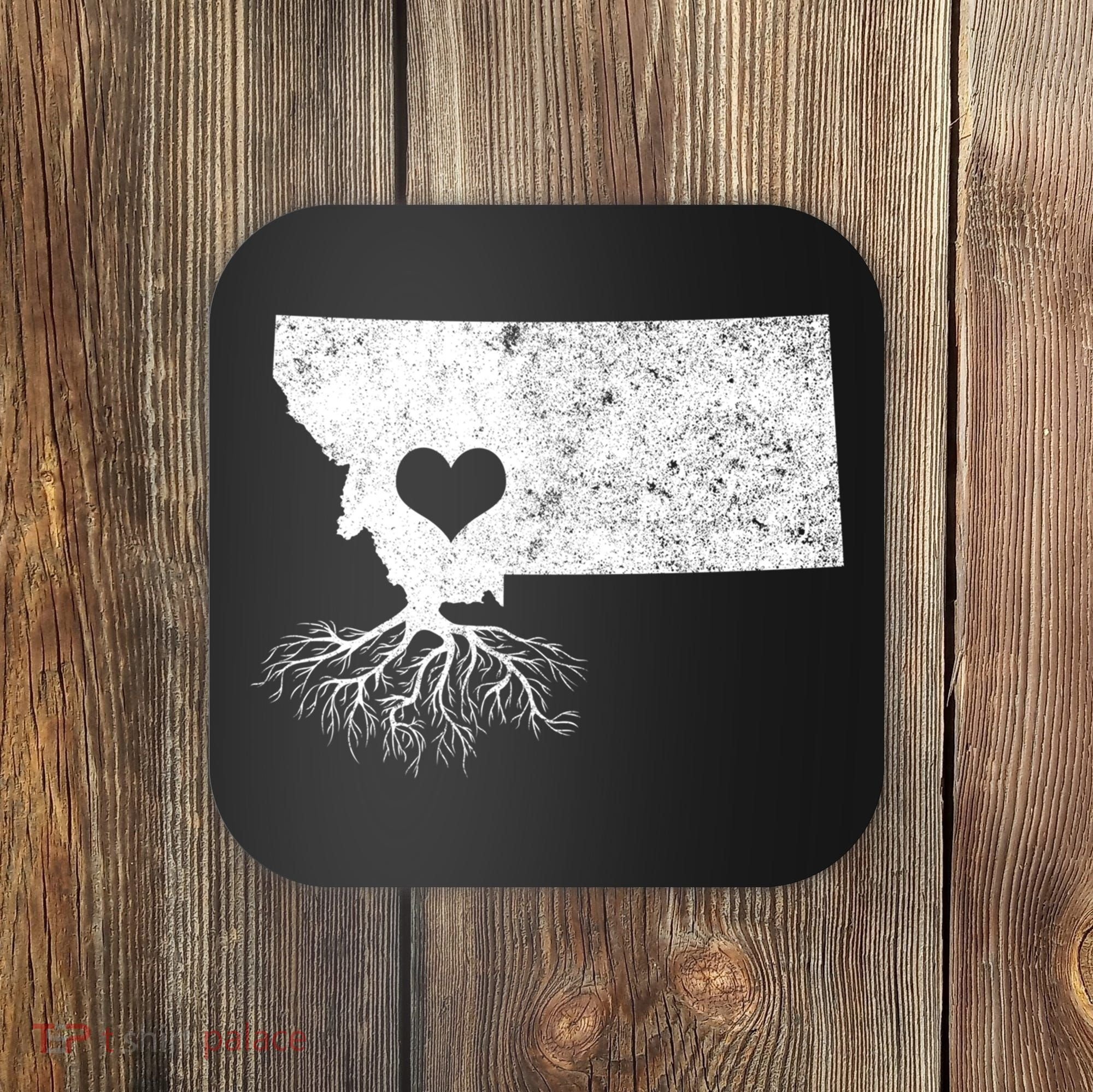 Montana Roots Gift: I Love Montana Gift Coaster