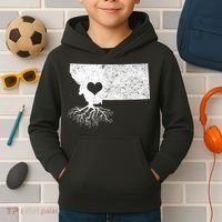 Montana Roots Gift: I Love Montana Gift Kids Hoodie thumb 2