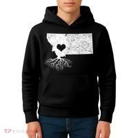 Montana Roots Gift: I Love Montana Gift Kids Hoodie thumb 4