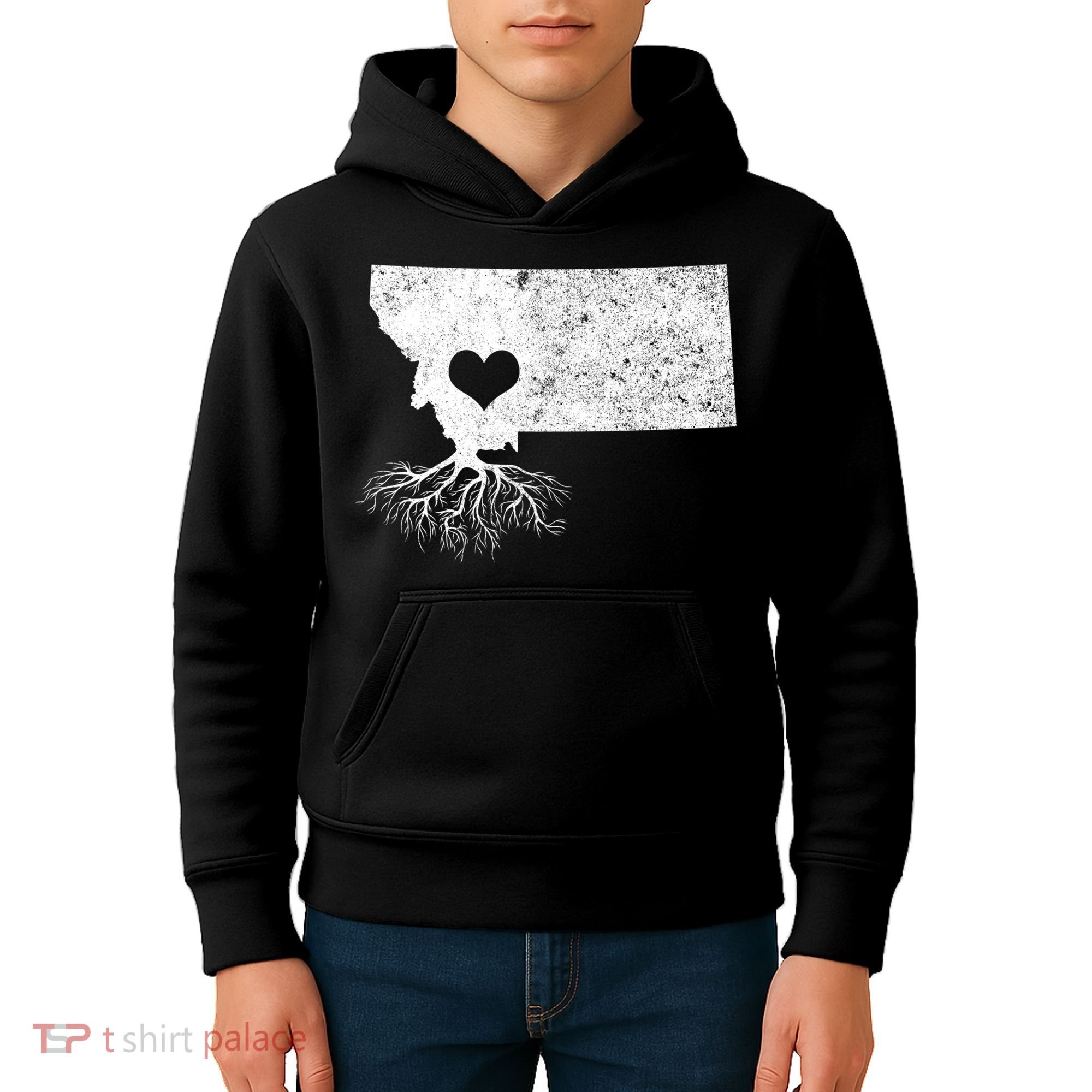 Montana Roots Gift: I Love Montana Gift Kids Hoodie