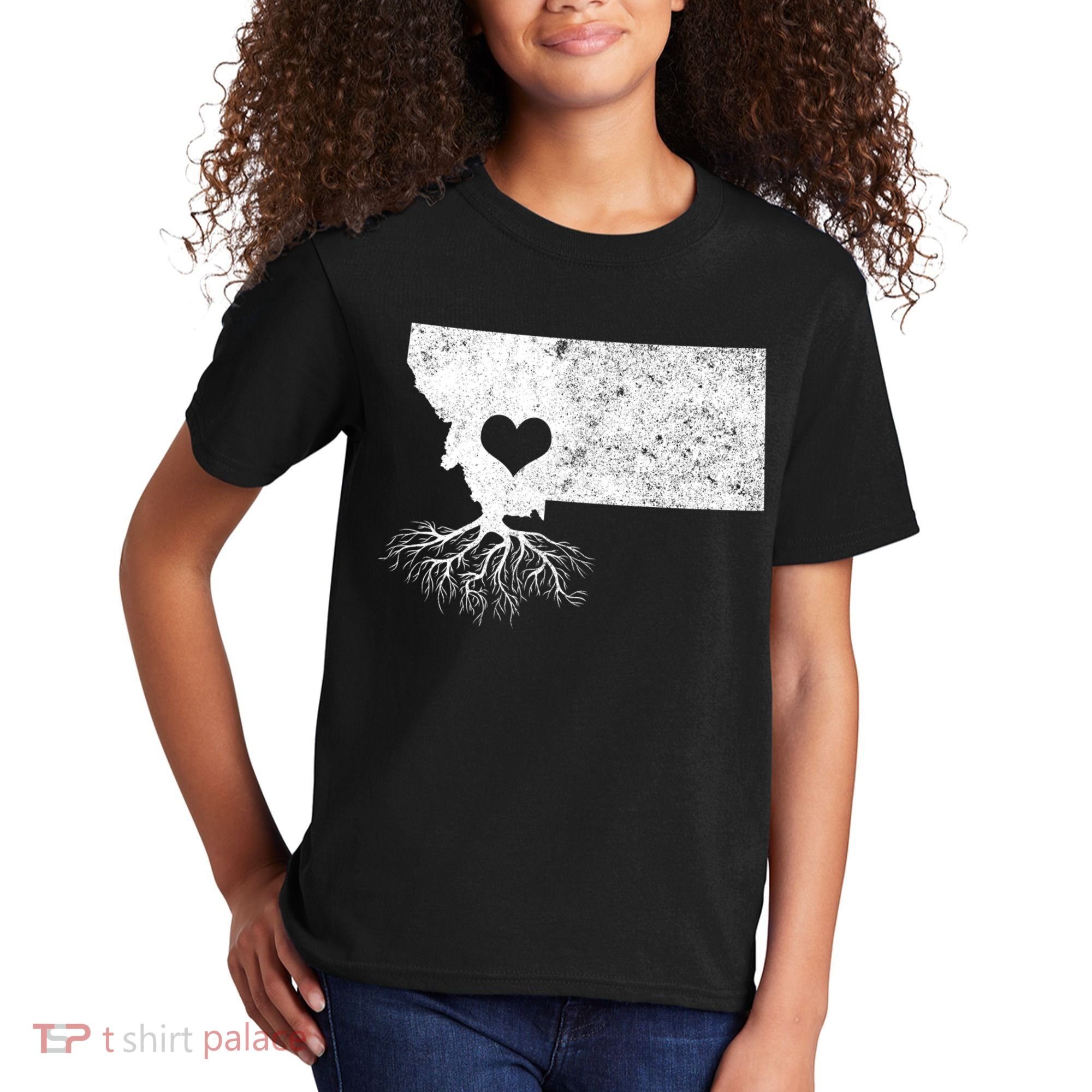 Montana Roots Gift: I Love Montana Gift Kids T-Shirt