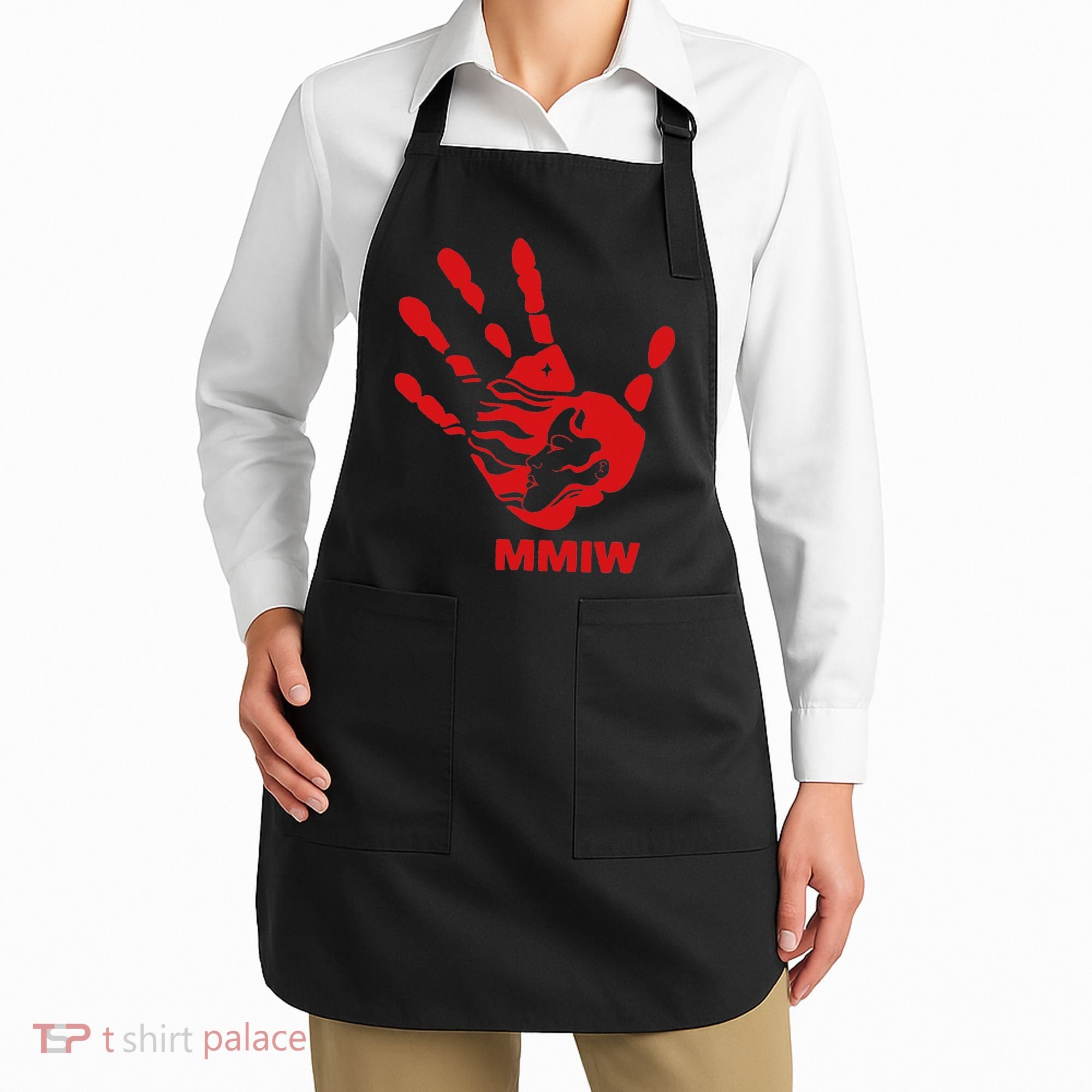 Mmiw Red Hand Indigenous Native American Mmiw Awareness Apron