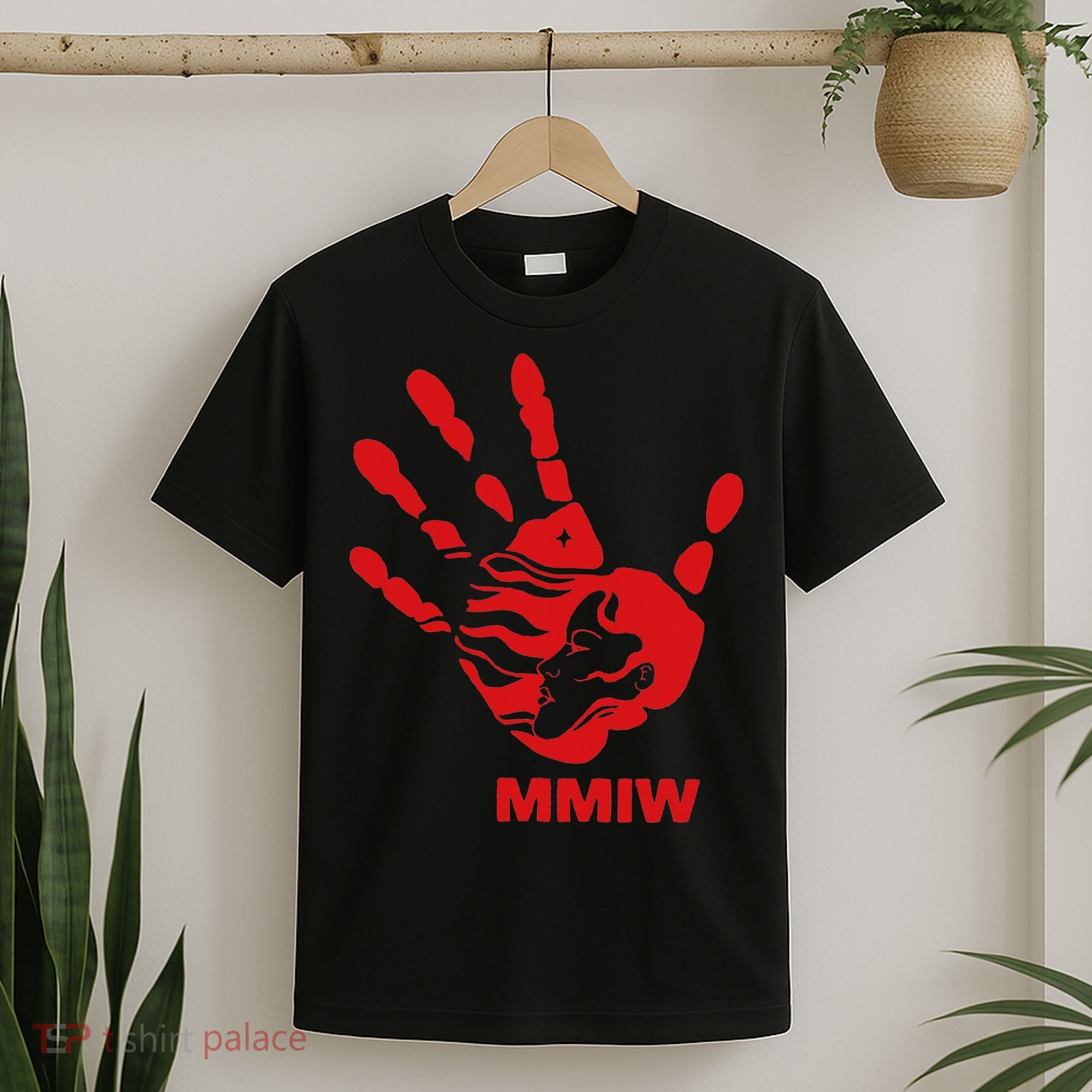 Mmiw Red Hand Indigenous Native American Mmiw Awareness T-Shirt