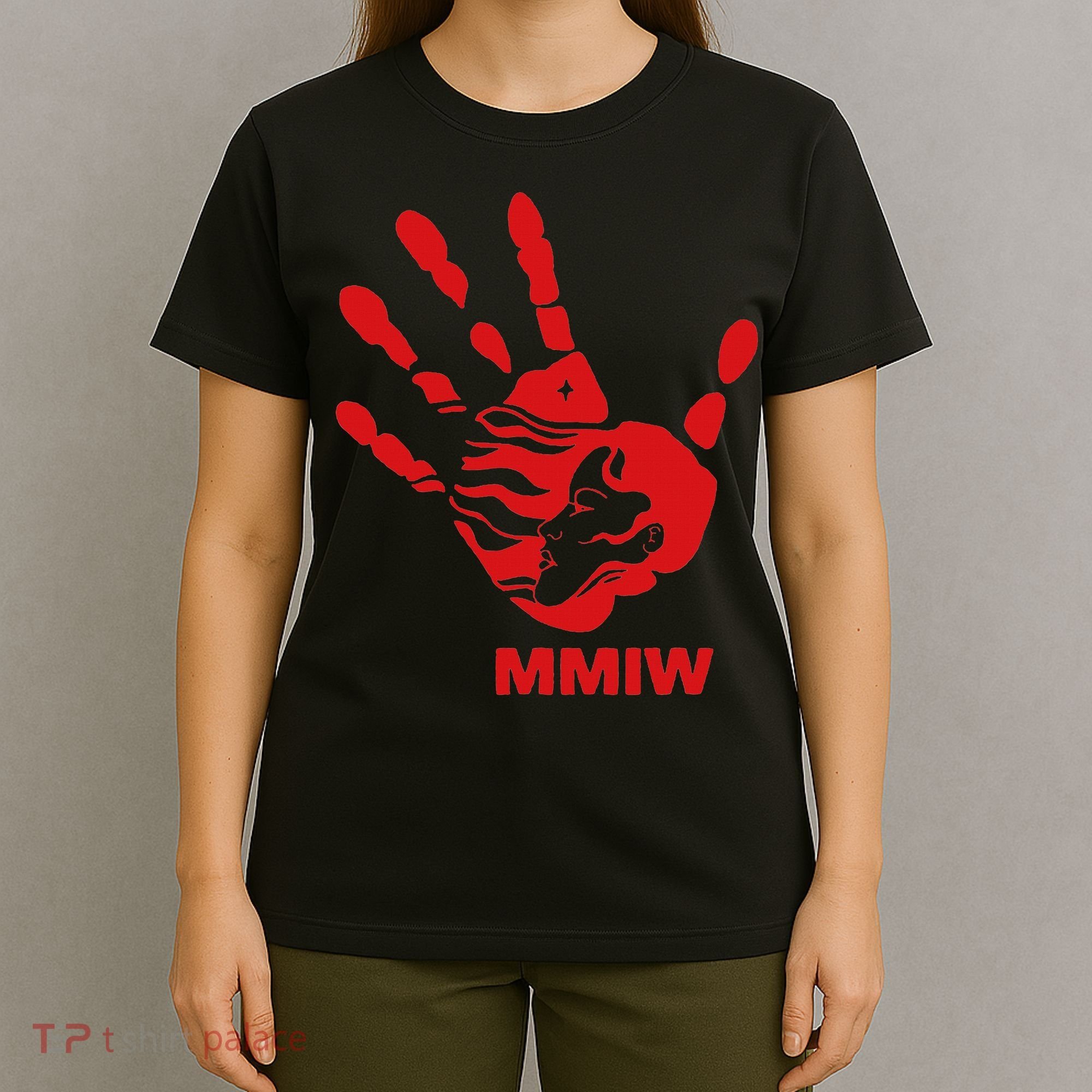 Mmiw Red Hand Indigenous Native American Mmiw Awareness T-Shirt