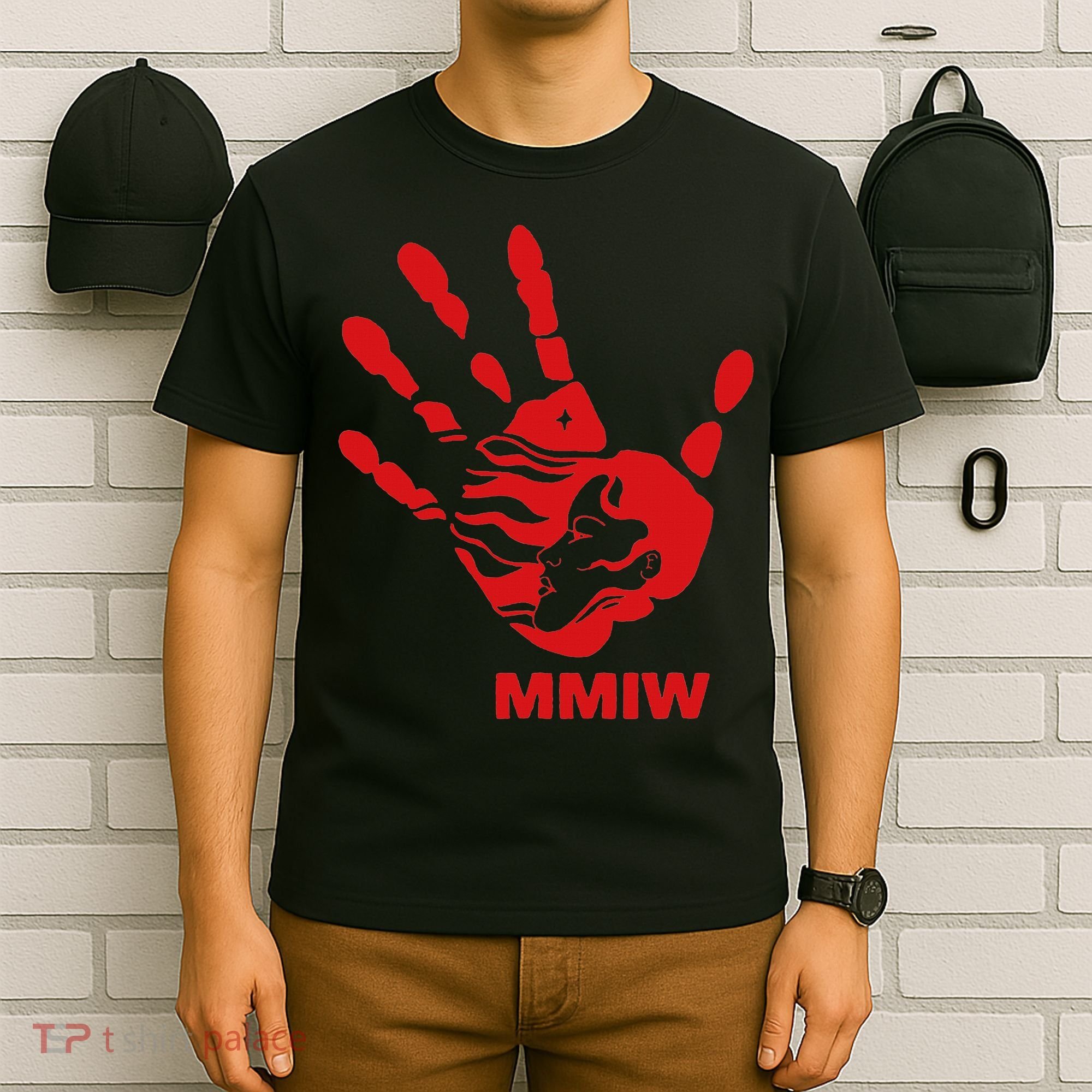 Mmiw Red Hand Indigenous Native American Mmiw Awareness T-Shirt
