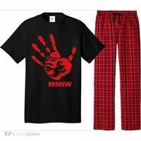 Mmiw Red Hand Indigenous Native American Mmiw Awareness Pajama Set thumb 0