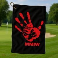 Mmiw Red Hand Indigenous Native American Mmiw Awareness Golf Towel thumb 1