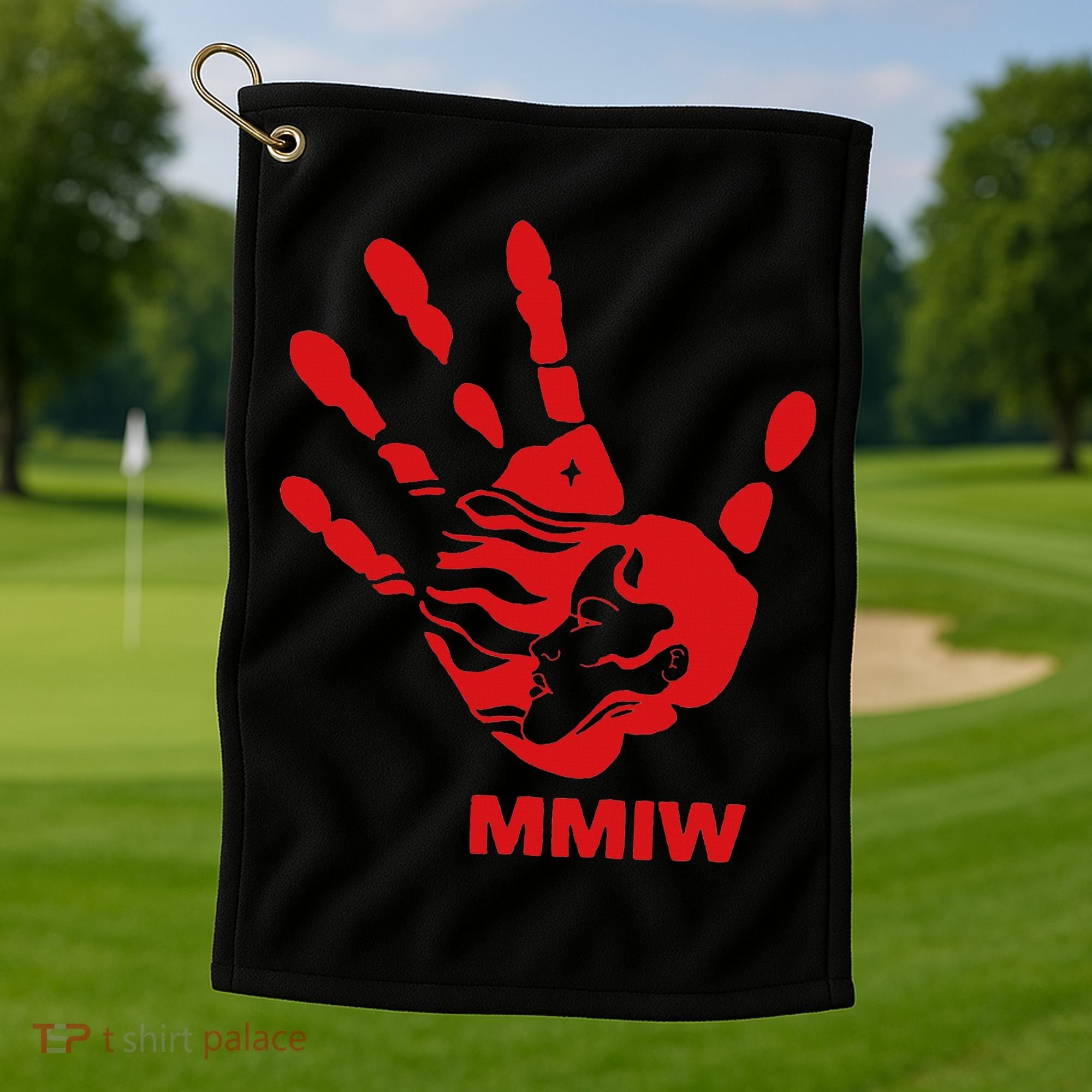 Mmiw Red Hand Indigenous Native American Mmiw Awareness Golf Towel