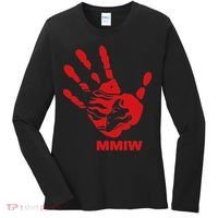 Mmiw Red Hand Indigenous Native American Mmiw Awareness Women's Long Sleeve Shirt thumb 0