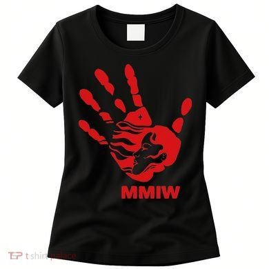 Mmiw Red Hand Indigenous Native American Mmiw Awareness Women's T-Shirt