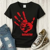 Mmiw Red Hand Indigenous Native American Mmiw Awareness Women's T-Shirt thumb 3