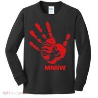 Mmiw Red Hand Indigenous Native American Mmiw Awareness Kids Long Sleeve Shirt thumb 0