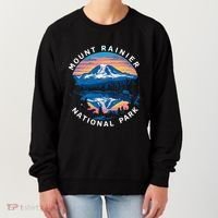 Mount Rainier Hiking Road Trip Seattle Women's Sweatshirt thumb 0