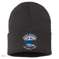 Mount Rainier Hiking Road Trip Seattle Sustainable Knit Beanie thumb 0