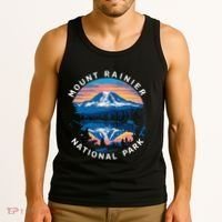 Mount Rainier Hiking Road Trip Seattle Tank Top thumb 3
