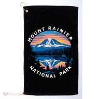 Mount Rainier Hiking Road Trip Seattle Golf Towel thumb 0