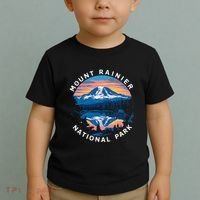 Mount Rainier Hiking Road Trip Seattle Toddler T-Shirt thumb 2