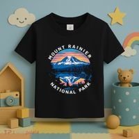 Mount Rainier Hiking Road Trip Seattle Toddler T-Shirt thumb 3