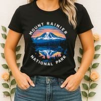 Mount Rainier Hiking Road Trip Seattle Women's T-Shirt thumb 2
