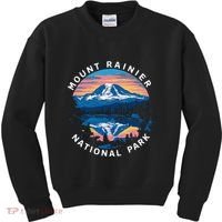 Mount Rainier Hiking Road Trip Seattle Kids Sweatshirt thumb 0