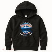 Mount Rainier Hiking Road Trip Seattle Kids Hoodie thumb 0