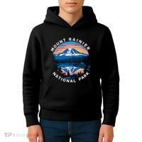 Mount Rainier Hiking Road Trip Seattle Kids Hoodie thumb 4