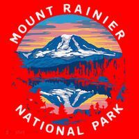Mount Rainier Hiking Road Trip Seattle Santa Hat thumb 1