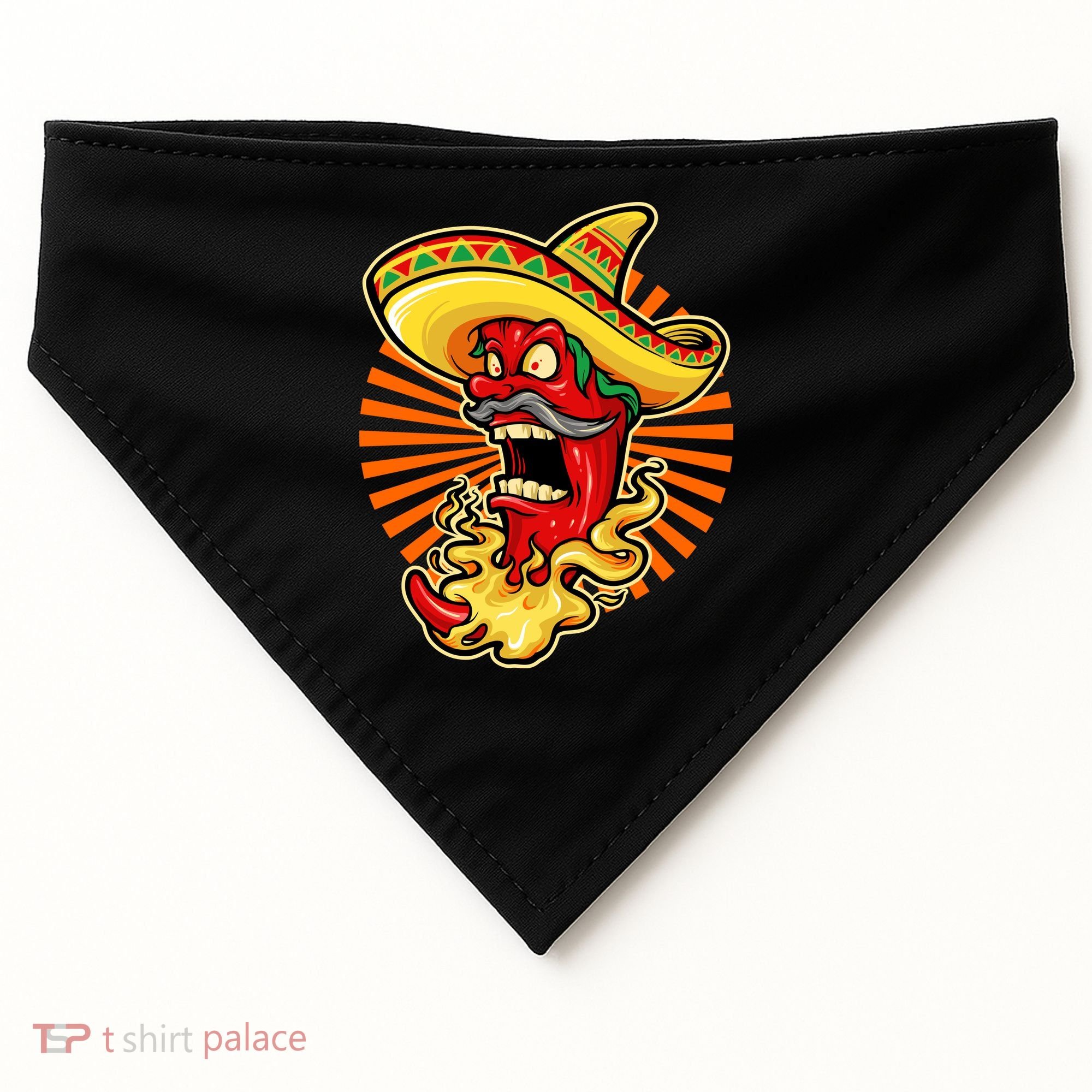 Mexican Red Hot Chili Pepper USA-Made Doggie Bandana