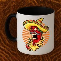 Mexican Red Hot Chili Pepper Coffee Mug thumb 2