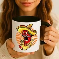 Mexican Red Hot Chili Pepper Coffee Mug thumb 3
