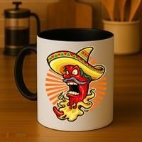 Mexican Red Hot Chili Pepper Coffee Mug thumb 4