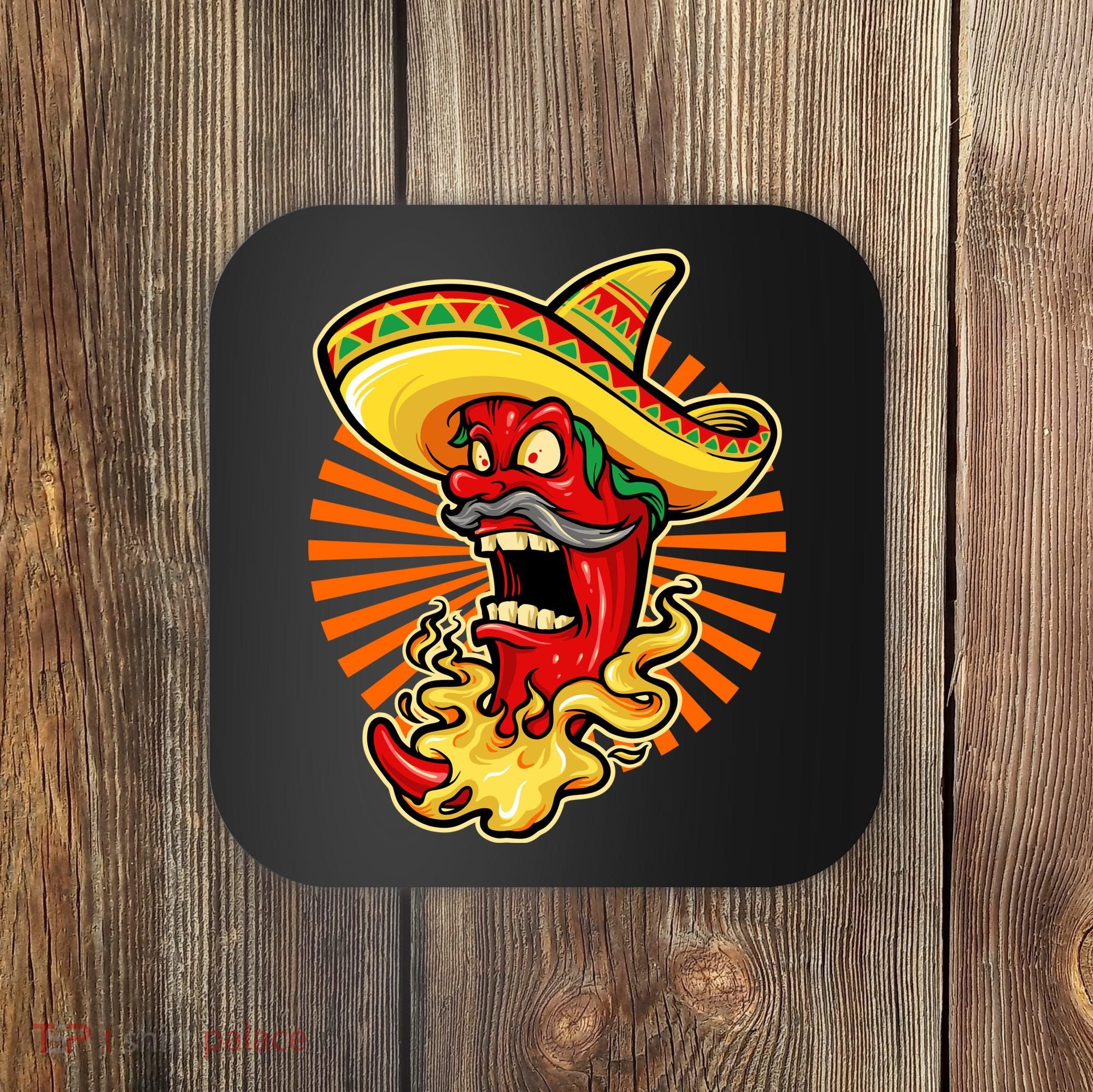 Mexican Red Hot Chili Pepper Coaster