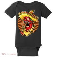 Mexican Red Hot Chili Pepper Baby Bodysuit thumb 0