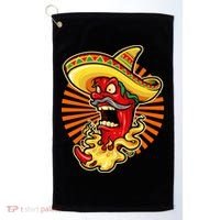 Mexican Red Hot Chili Pepper Golf Towel thumb 0