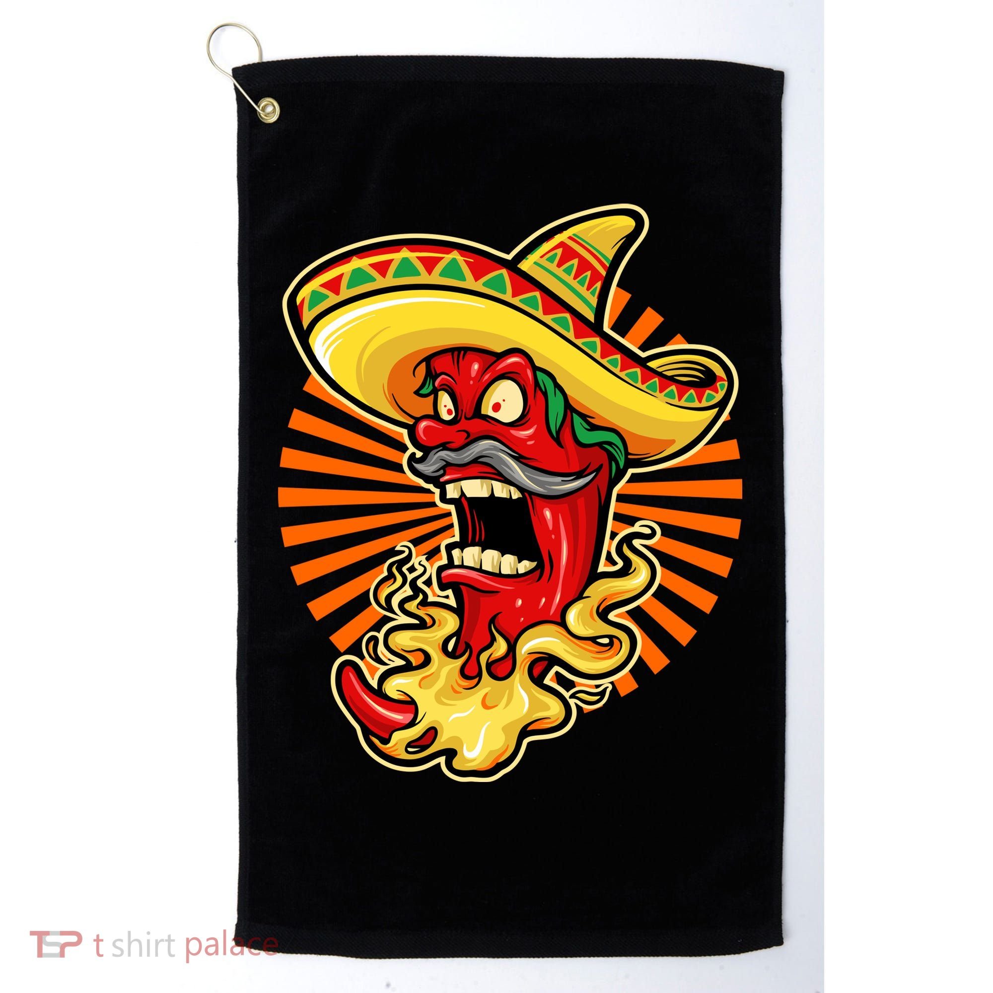 Mexican Red Hot Chili Pepper Golf Towel