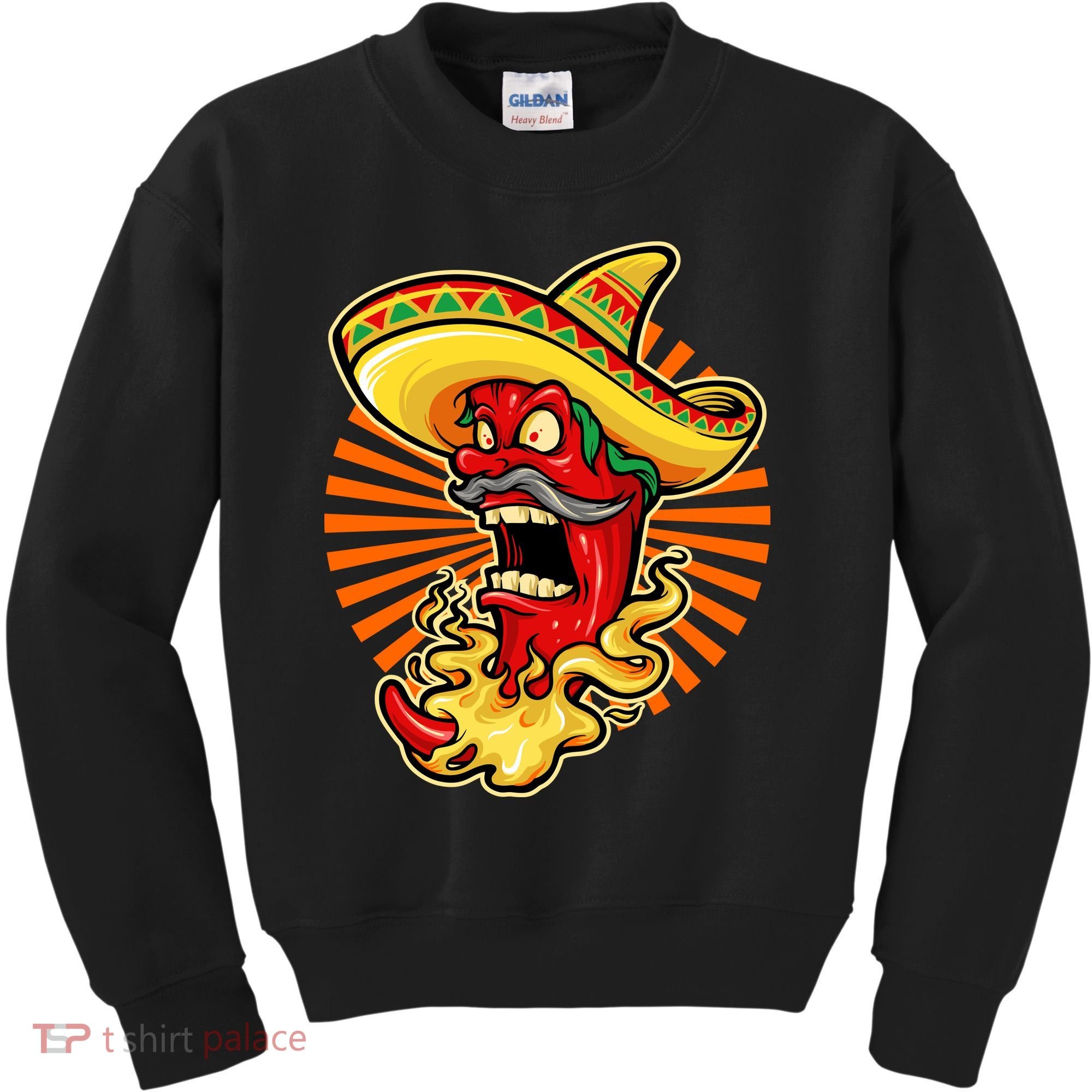 Mexican Red Hot Chili Pepper Kids Sweatshirt