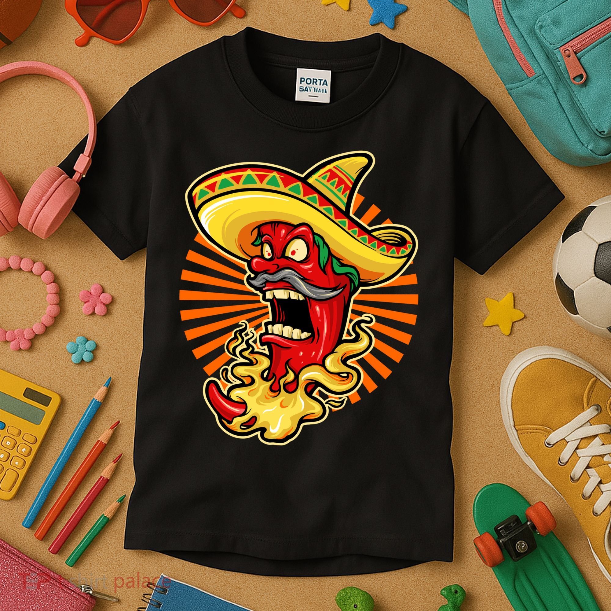 Mexican Red Hot Chili Pepper Kids T-Shirt