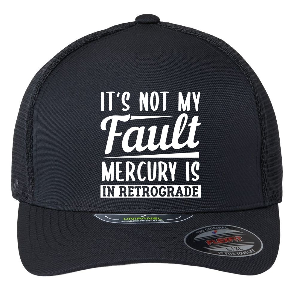 Mercury Retrograde Horoscope Astrology Great Gift Flexfit Unipanel Trucker Cap