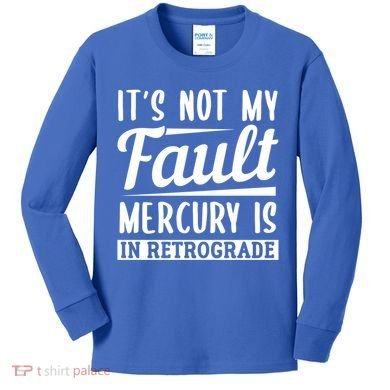 Mercury Retrograde Horoscope Astrology Great Gift Kids Long Sleeve Shirt