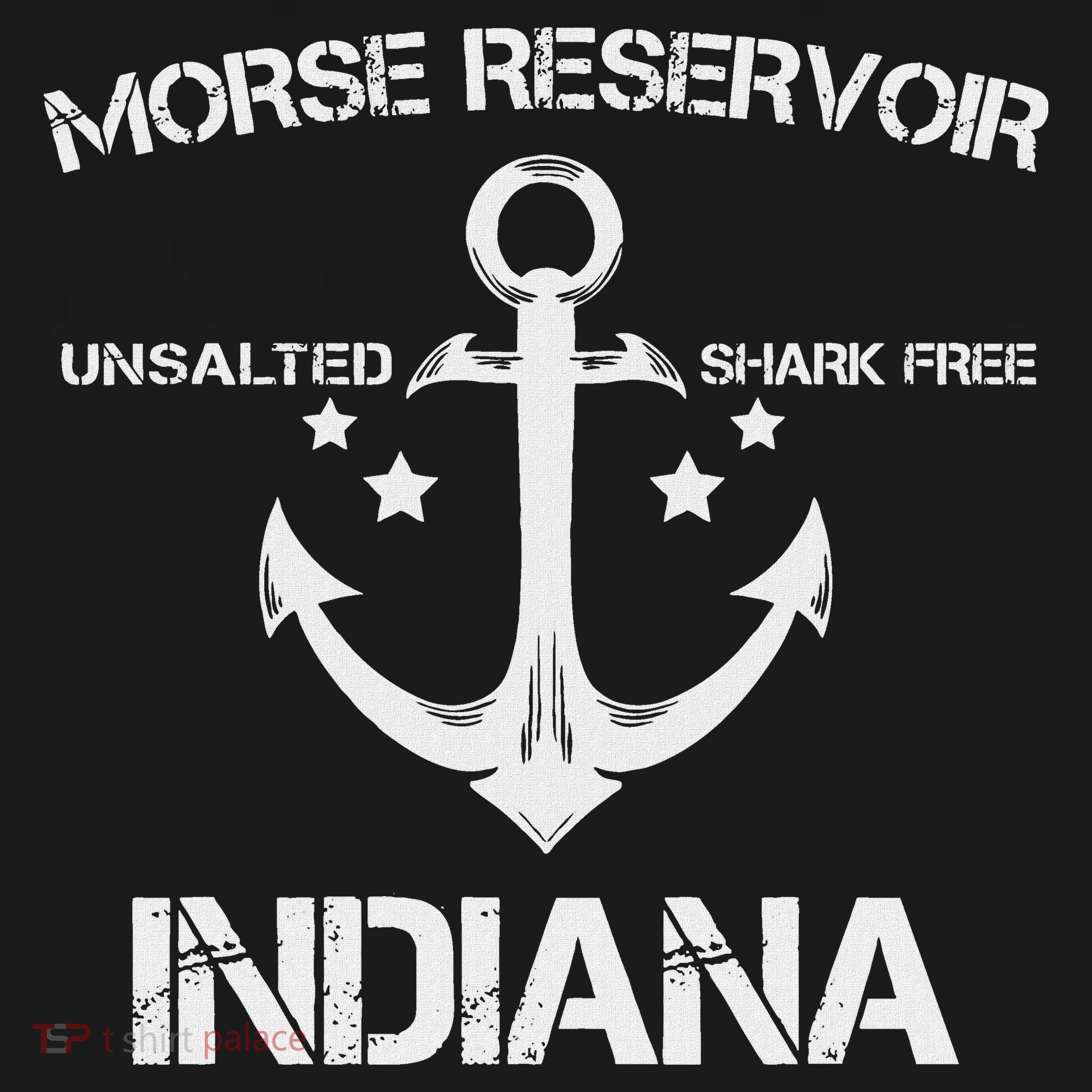Morse Reservoir Indiana Funny Fishing Camping Summer Gift T-Shirt