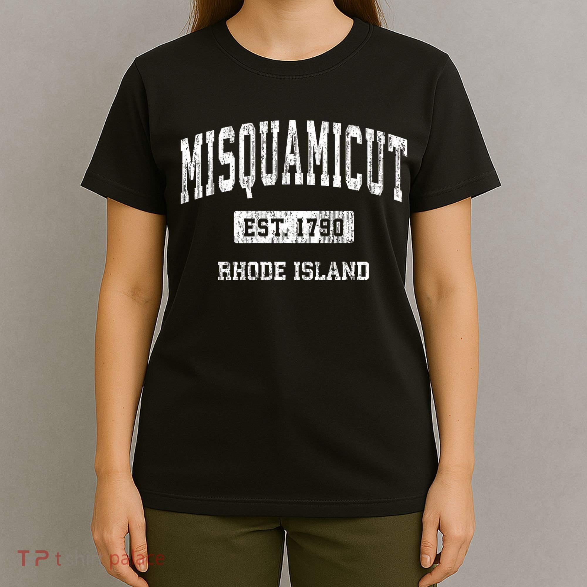 Misquamicut Rhode Island Ri Vintage Athletic Sports T-Shirt
