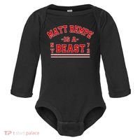 Matt Rempe Is A Beast Baby Long Sleeve Bodysuit thumb 0