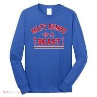 Matt Rempe Is A Beast Long Sleeve Shirt thumb 0