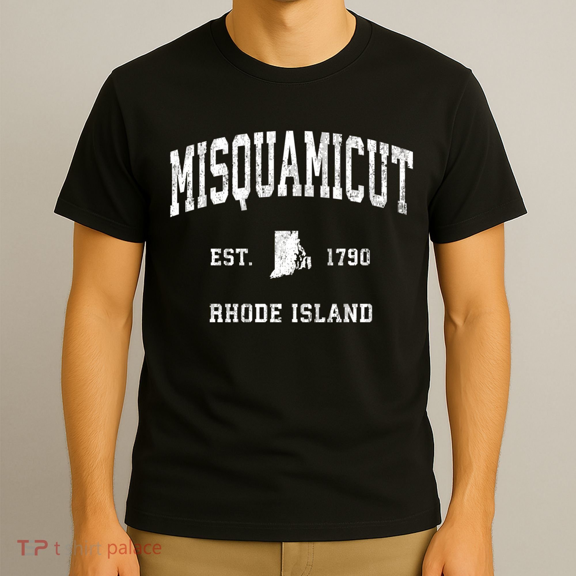 Misquamicut Rhode Island Ri Vintage Athletic Sports T-Shirt