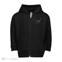 Minimalist Roadrunner Lover Distressed Toddler Zip Fleece Hoodie thumb 0